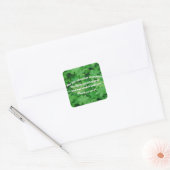 Irish Blessing Vierkante Sticker (Envelop)
