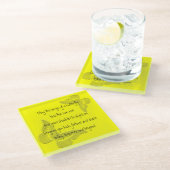 Irish Blessing: vleugels van een vlinder Glazen Onderzetter (Schuin)