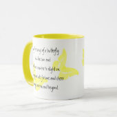 Irish Blessing: vleugels van een vlinder Mok (Voorkant links)