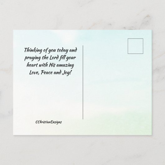 Irish Blessing, Warmth in Your Home Briefkaart (Achterkant)