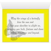 Irish Blessing: Wings of a Butterfly Kaart (Binenzijde Horizontaal (Onderkant))