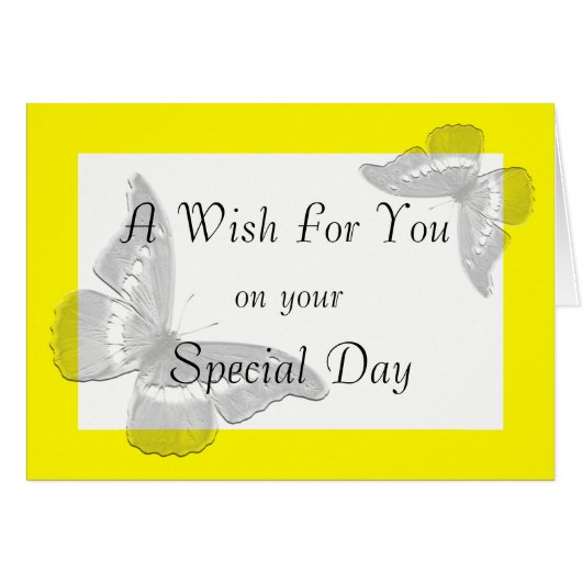 Irish Blessing: Wings of a Butterfly Kaart (Voorkant Horizontaal)