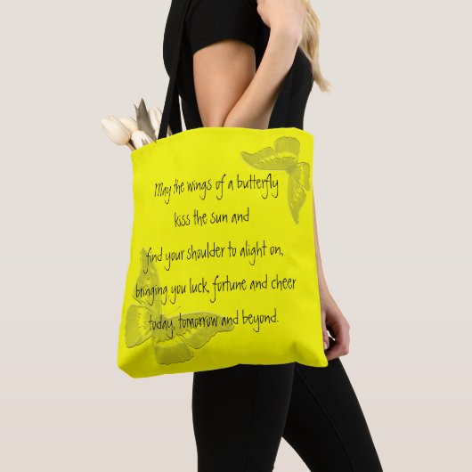 Irish Blessing: Wings of a Butterfly Tote Bag (Dichtbij)