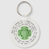 Irish Blessing with Celtic Cross Sleutelhanger (Voorkant)