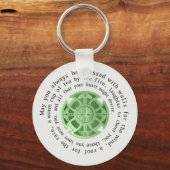Irish Blessing with Celtic Cross Sleutelhanger (Voorkant)