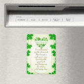 Irish blessings and shamrocks are symbols of luck magneet (Insitu (Vaatwasser))