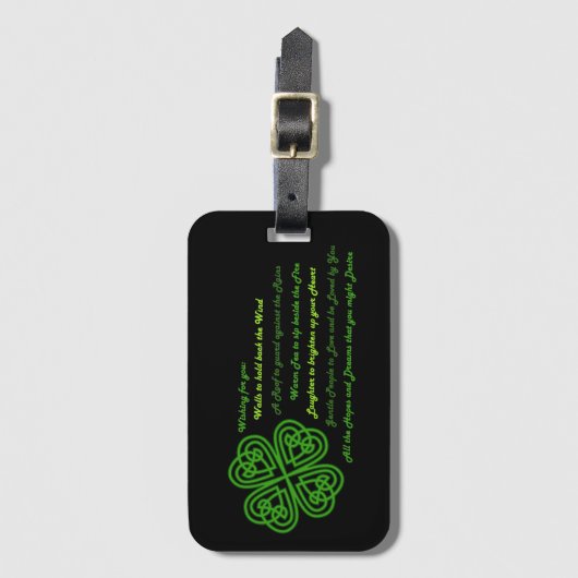 Irish Blessings Bagagelabel (Voorkant (verticaal))