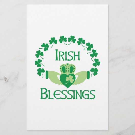 Irish Blessings Briefpapier (Voorkant)
