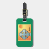 Irish Blessings Cross gepersonaliseerd Bagagelabel (Voorkant verticaal)