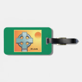 Irish Blessings Cross gepersonaliseerd Bagagelabel (Achterkant horizontaal)