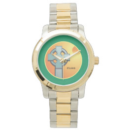 Irish Blessings Cross gepersonaliseerd Horloge