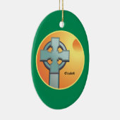 Irish Blessings Cross gepersonaliseerd Keramisch Ornament (Rechts)