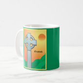Irish Blessings Cross gepersonaliseerd Koffiemok (Voorkant links)