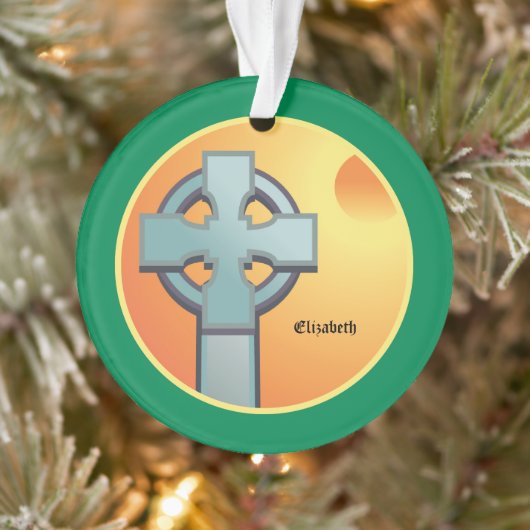 Irish Blessings Cross gepersonaliseerd Ornament (Boom)