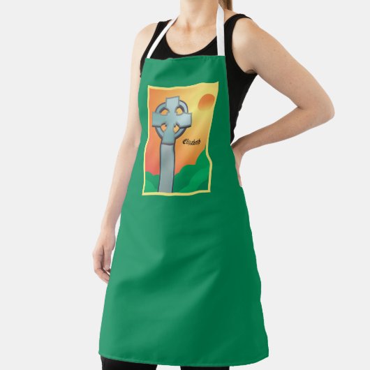 Irish Blessings Cross gepersonaliseerd Schort (Insitu)