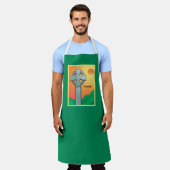 Irish Blessings Cross gepersonaliseerd Schort (Gedragen)