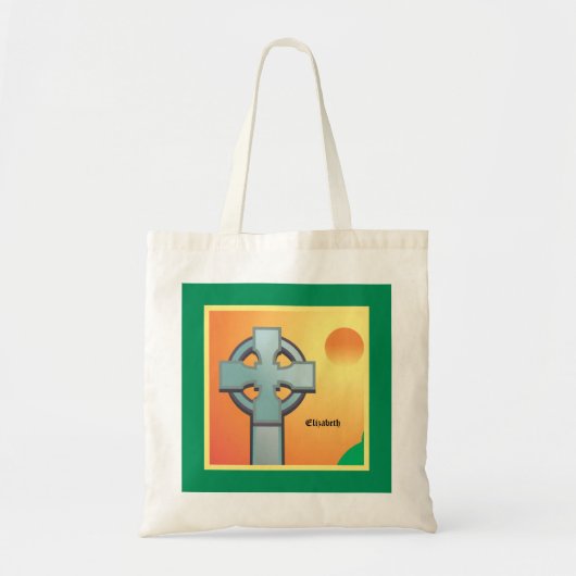 Irish Blessings Cross gepersonaliseerd Tote Bag (Voorkant)