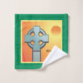 Irish Blessings Cross gepersonaliseerd Washandje