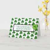Irish Blessings | Fijne St Patrick's Day Kaart (Gele Bloem)