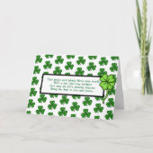 Irish Blessings | Fijne St Patrick's Day Kaart (Voorkant)