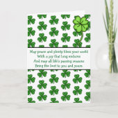 Irish Blessings | Fijne St Patrick's Day Kaart (Voorkant)
