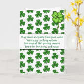 Irish Blessings | Fijne St Patrick's Day Kaart (Gele Bloem)