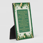 Irish Blessings for Home and Hearth Shamrock Gold Fotoplaat (Zijkant)