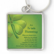 Irish Blessings Green Shamrock, Keltic