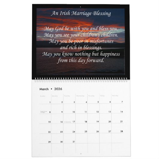 Irish Blessings Kalender (Mar 2026)