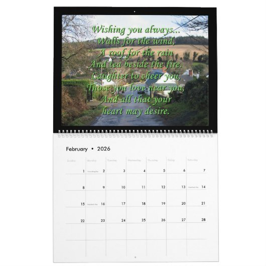 Irish Blessings Kalender (Feb 2026)