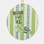 Irish Blessings kerstversiering Keramisch Ornament (Links)