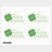 Irish Blessings Rechthoekige Sticker (Vel)