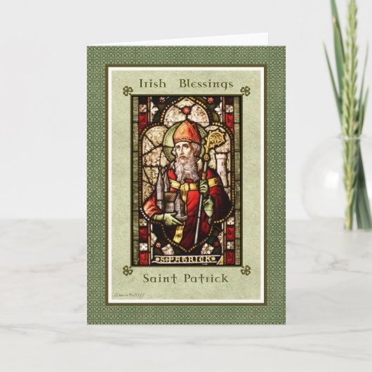 Irish Blessings - Saint Patrick Note Card Kaart (Voorkant)