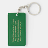 Irish Blessings St. Patrick's Day Gift Sleutelhanger (achterkant)