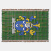 Irish Bligh Coat of Arms Family Crest Ireland Deken (Voorkant)