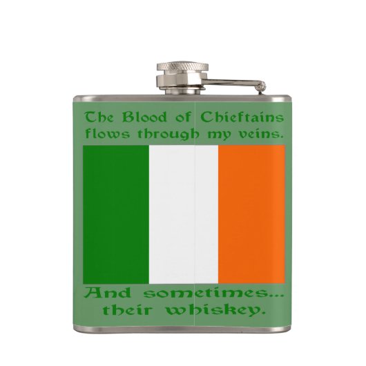 Irish Blood and Whiskey Heupfles (Achterkant)
