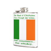 Irish Blood and Whiskey Hip Flask Heupfles (Links)