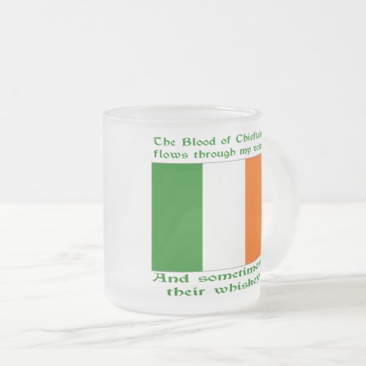 Irish Blood and Whiskey Matglas Koffiemok (Voorkant rechts)