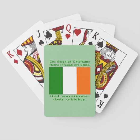 Irish Blood and Whiskey Speelkaarten (Achterkant)