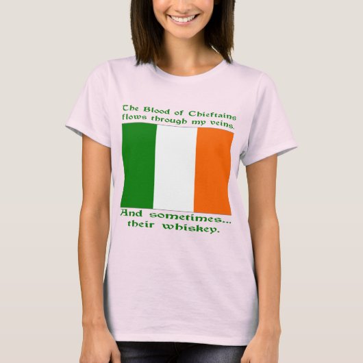 Irish Blood and Whiskey T-shirt (Voorkant)