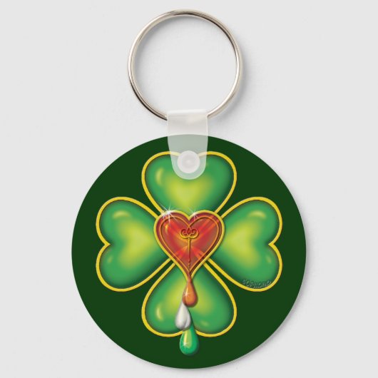 IRISH BLOOD * IRISH HEART SLEUTELHANGER (Voorkant)