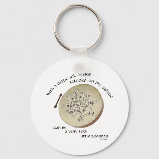 Irish Bodhran - Irish Step Dance Sleutelhanger (Voorkant)