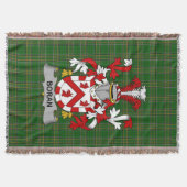 Irish Boran of O_Boran Wapen van de familie Crest Deken (Voorkant)