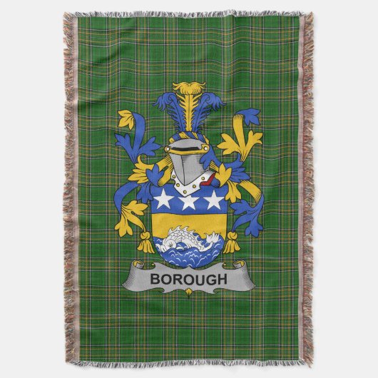 Irish Borough Coat of Arms Family Crest Ireland Deken (Voorkant Verticaal)
