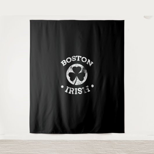 Irish Boston Tshirt St Patricks Day Parade 617 Bos Wandkleed (Voorkant)