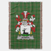 Irish Bowen Coat of Arms Family Crest Ireland Deken (Voorkant Verticaal)