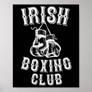 Irish Boxing Club Grafisch cadeau Poster