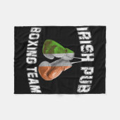 Irish Boxing Funny Ierland Vlag - Ierse pub Fleece Deken (Voorkant (Horizontaal))
