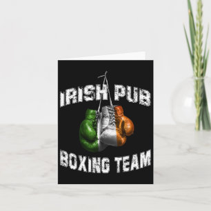 Irish Boxing Funny Ierland Vlag - Ierse pub Kaart