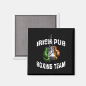 Irish Boxing Funny Ierland Vlag - Ierse pub Magneet (Voorkant / Achterkant)
